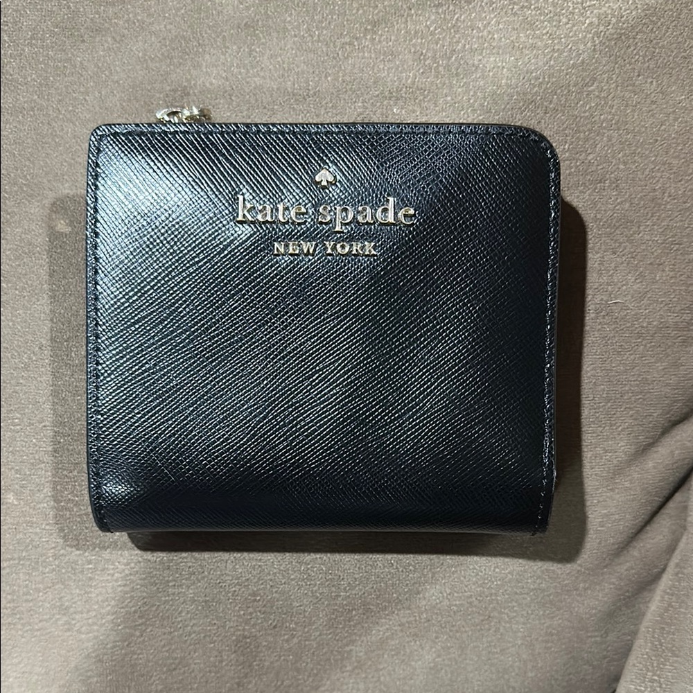 Kate Spade Midnight Black Compact Wallet